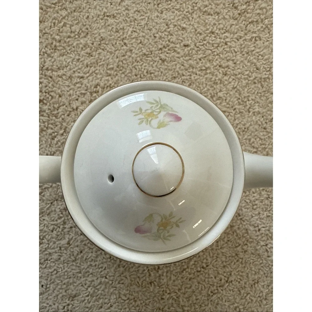 VTG Teapot‎ Windsor Made in England Sadler Pink Yellow Green Floral Flowers EUC